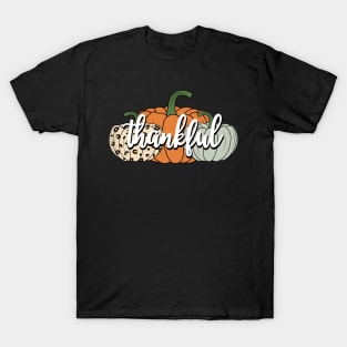 Thankful - Pumpkins - Thanksgiving T-Shirt